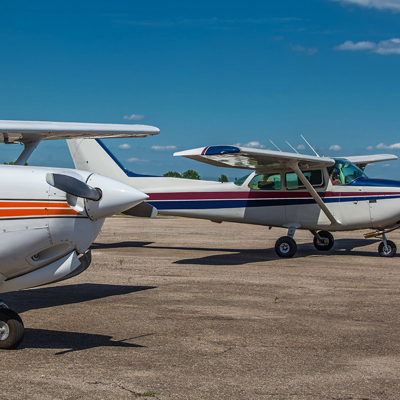 airplanes on tarmac